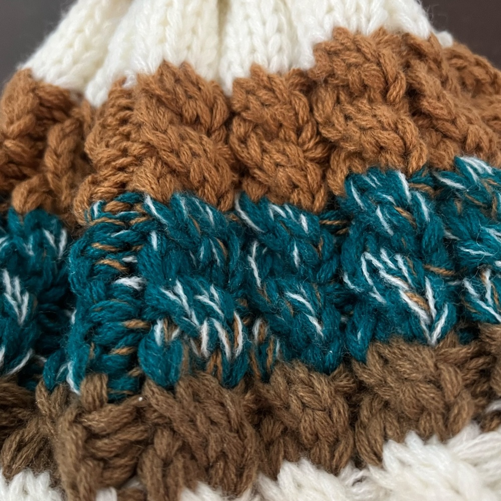 Tri-Color Beanie - Picture 2 of 3